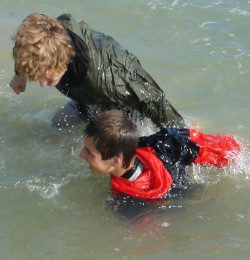 anorak survival swimming in clothes